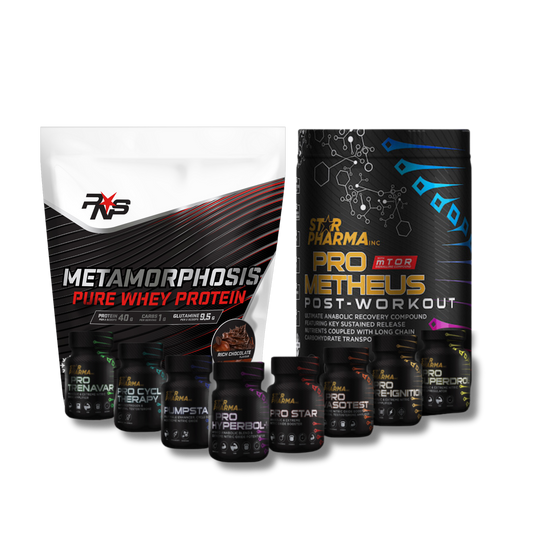 METAMORPHOSIS WHEY PROTEIN + PRO METHEUS POST-WORKOUT + STEALTH SERIES