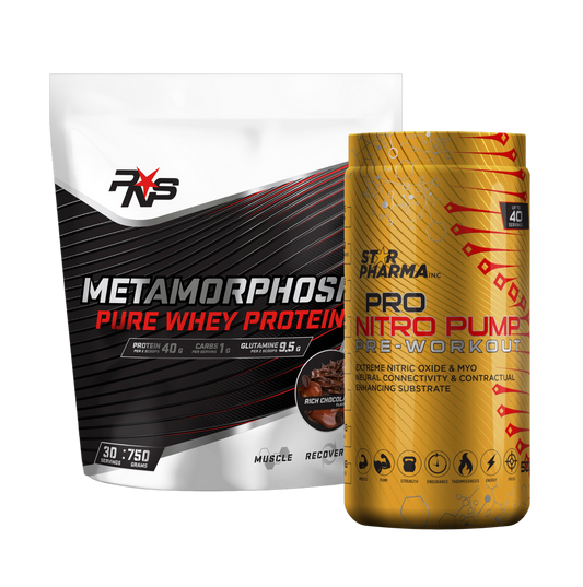 METAMORPHOSIS WHEY PROTEIN + PRO NITRO PUMP